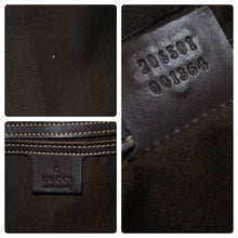 画像をギャラリービューアに読み込む, GUCCI グッチ ハンドバック GG柄 206501 コーティングキャンバス ベージュ ブラウン レザー 美品 中古 45962