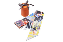 Load image into Gallery viewer, 新品未使用品 HERMES エルメス ツイリー 2023ss Chevaloscope Pointille オレンジ マルチカラー 86cm 45979