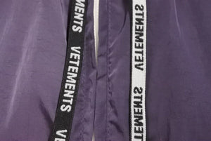 VETEMENTS ヴェトモン Neck Logo Tape Track Jacket ネックロゴ テープトラックジャケット ナイロンジャケット XS 美品 中古 45994