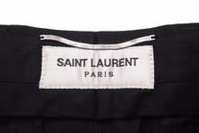 画像をギャラリービューアに読み込む, 新品同様 SAINT LAURENT サンローラン 21年 スラックスパンツ ブラック ウール 607846 Y404 サイズ42 中古 46009