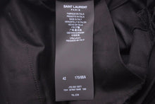 画像をギャラリービューアに読み込む, 新品同様 SAINT LAURENT サンローラン 21年 スラックスパンツ ブラック ウール 607846 Y404 サイズ42 中古 46009