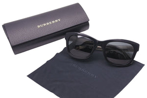 BURBERRY バーバリー サングラス メガネ ノバチェック柄 B4209 プラスチック クリア ブラック サイズ52□21 美品 中古 46021