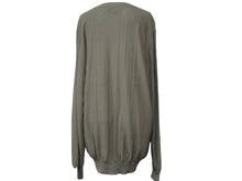Load image into Gallery viewer, 新品同様 希少サイズ HERMES エルメス 21SS コットンセーター カーキ ダークグレー 薄手 サイズXXL 中古 46112