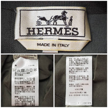 Load image into Gallery viewer, 新品同様 希少サイズ HERMES エルメス 21SS コットンセーター カーキ ダークグレー 薄手 サイズXXL 中古 46112