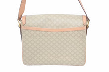 Load image into Gallery viewer, CELINE セリーヌ マカダム柄 ショルダーバッグ PVC レザー ベージュ ヴィンテージ ゴールド金具 ロゴ M14 美品 中古 46148