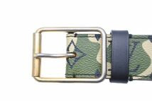 LOUIS VUITTON ルイヴィトン サンチュール モノグラモフラージュ ベルト カモフラ 90サイズ 村上隆 M9646U 中古 46155