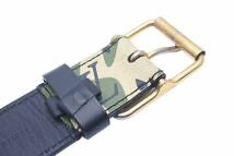 LOUIS VUITTON ルイヴィトン サンチュール モノグラモフラージュ ベルト カモフラ 90サイズ 村上隆 M9646U 中古 46155