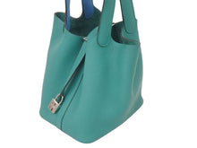 Load image into Gallery viewer, 新品同様 HERMES エルメス ピコタンロック エクラ PM 18 トリヨンクレマンス ヴェールヴェロン×青 D刻印 中古 46163