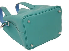 Load image into Gallery viewer, 新品同様 HERMES エルメス ピコタンロック エクラ PM 18 トリヨンクレマンス ヴェールヴェロン×青 D刻印 中古 46163