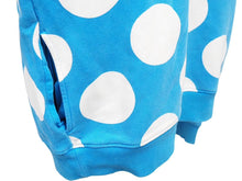 Load image into Gallery viewer, MOSCHINO モスキーノ 水玉 ドット ブルー ホワイト トレーナー ブラック ロゴ トップス スウェット 中古 46196