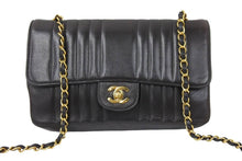 画像をギャラリービューアに読み込む, CHANEL シャネル マドモアゼル シングルフラップ チェーンショルダーバッグ 25番台 ラムスキン ブラウン 良品 中古 46236