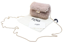 画像をギャラリービューアに読み込む, FENDI フェンディ ショルダーバッグ 7AR844 ナノバゲット ベージュ ゴールド金具 ショルダーストラップ付 美品 中古品 46263