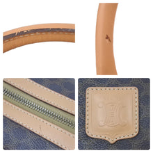 Load image into Gallery viewer, CELINE セリーヌ マカダム柄 ボストンバッグ ブラウン ゴールド 美品 中古品 46273