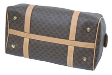 Load image into Gallery viewer, CELINE セリーヌ マカダム柄 ボストンバッグ ブラウン ゴールド 美品 中古品 46273