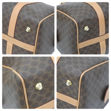 Load image into Gallery viewer, CELINE セリーヌ マカダム柄 ボストンバッグ ブラウン ゴールド 美品 中古品 46273