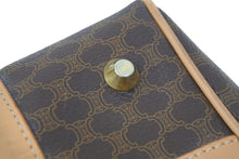 Load image into Gallery viewer, CELINE セリーヌ マカダム柄 ボストンバッグ ブラウン ゴールド 美品 中古品 46273