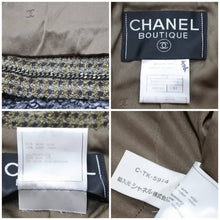 画像をギャラリービューアに読み込む, 極美品 CHANEL シャネル 97AW ダブル ジャケット ブラウン ココマーク ロゴ アウター P09585V05959 サイズ44 中古 46278