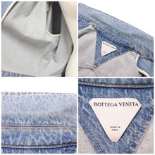 Load image into Gallery viewer, BOTTEGAVENETA ボッテガヴェネタ ショートスリーブデニムシャツ ブリーチデニム ブルー 美品 中古 46289