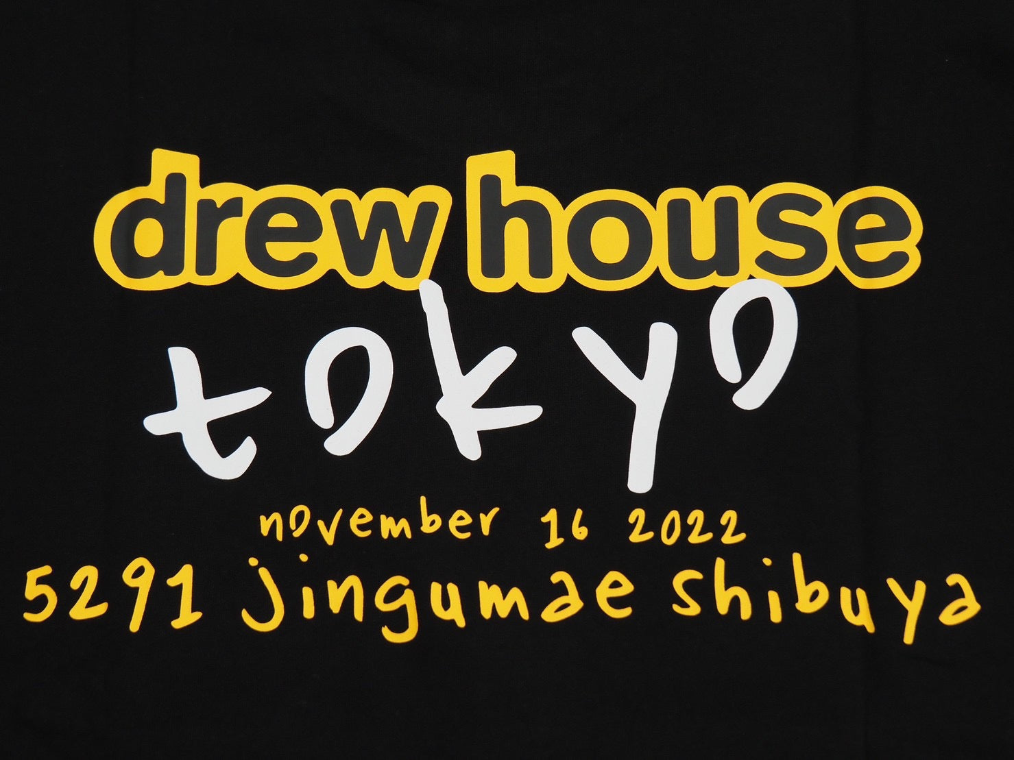 新品未使用 drew house ドリューハウス Tシャツ 東京限定 ブラック