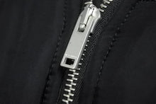 画像をギャラリービューアに読み込む, JILSANDER ジルサンダー ジッパーボンバージャケット イタリア製 コットン ブラック シルバー金具 サイズ48 美品 中古 46342