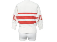 画像をギャラリービューアに読み込む, CHANEL シャネル マドモアゼル トレーナー スウェット トップス ボーダー 01A ホワイト レッド 良品 中古 46393