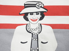 画像をギャラリービューアに読み込む, CHANEL シャネル マドモアゼル トレーナー スウェット トップス ボーダー 01A ホワイト レッド 良品 中古 46393