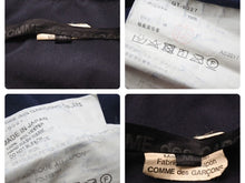 Load image into Gallery viewer, COMME des GARCONS コムデギャルソン GT-B027 シャツ フィット 長袖 サイズ M ネイビー 紺 中古 46401