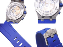 画像をギャラリービューアに読み込む, AUDEMARS PIGUET オーデマピゲ ロイヤルオーク オフショアクロノ ブルー 26470ST.00.A030CA フルダイヤ 美品 中古 46408