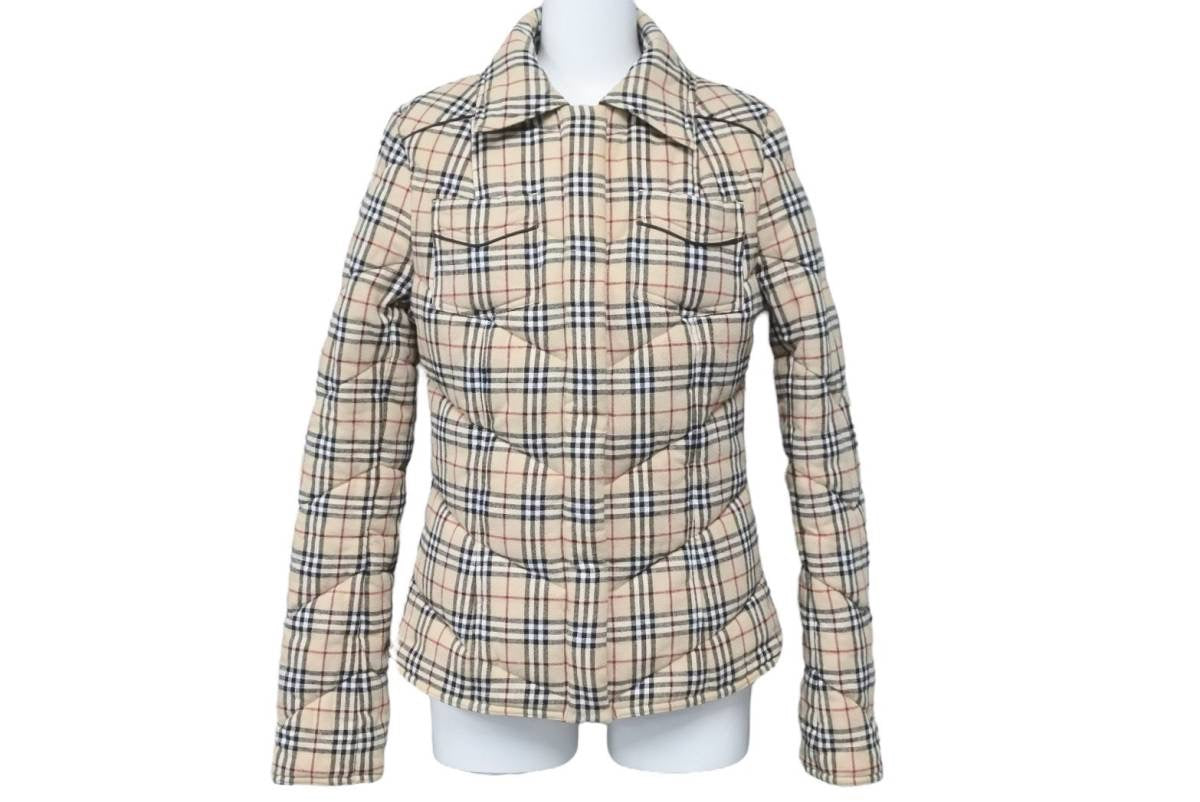 BURBERRY バーバリー ノヴァチェック リバーシブル ダウンジャケット ブルーレーベル FCF24 526 43 サイズ40 美品 中古  46425 – Casanova Vintage