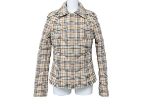 BURBERRY バーバリー ノヴァチェック リバーシブル ダウンジャケット ブルーレーベル FCF24 526 43 サイズ40 美品 中古 46425