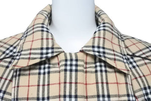 BURBERRY バーバリー ノヴァチェック リバーシブル ダウンジャケット ブルーレーベル FCF24 526 43 サイズ40 美品 中古 46425