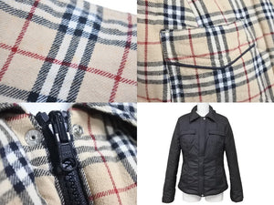 BURBERRY バーバリー ノヴァチェック リバーシブル ダウンジャケット ブルーレーベル FCF24 526 43 サイズ40 美品 中古 46425