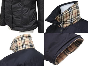 BURBERRY バーバリー ノヴァチェック リバーシブル ダウンジャケット ブルーレーベル FCF24 526 43 サイズ40 美品 中古 46425