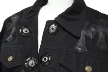 画像をギャラリービューアに読み込む, クロムハーツ Chrome Hearts ヴィンテージ レディース サイズM クロスパッチ付きデニムジャケット 美品 中古 46441