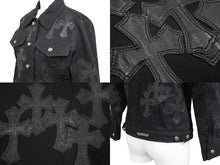 画像をギャラリービューアに読み込む, クロムハーツ Chrome Hearts ヴィンテージ レディース サイズM クロスパッチ付きデニムジャケット 美品 中古 46441