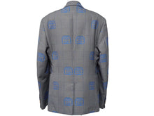 画像をギャラリービューアに読み込む, LOUIS VUITTON ルイヴィトン 20SS RECORD CLUB シガレット ジャケット グレー RM201F SQU HIFJ5E サイズ48 美品 中古 46443