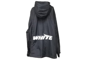 OFF-WHITE オフホワイト アウター ジャケット ロゴ ルーマニア製 OMEB009 ポリアミド ブラック ホワイト サイズXS 美品 中古 46444