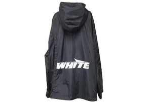 OFF-WHITE オフホワイト アウター ジャケット ロゴ ルーマニア製 OMEB009 ポリアミド ブラック ホワイト サイズXS 美品 中古 51031