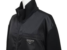 画像をギャラリービューアに読み込む, 極美品 PRADA プラダ 21AW リナイロン ディテール フリース ジャケット UJL189_1YFJ_F0806_S_212 ブラック サイズXL 中古 46445