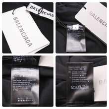 画像をギャラリービューアに読み込む, 極美品 BALENCIAGA バレンシアガ GYM WEAR 長袖 Tシャツ ブラック ドッキング 626247 TIVD9 トップス サイズL 中古 46450