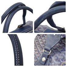 画像をギャラリービューアに読み込む, GOYARD ゴヤール モノグラム ボストンバッグ ブルー レザー ロゴ 旅行バッグ 鞄 CSSR1220GOYHOL 中古 46497