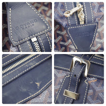 画像をギャラリービューアに読み込む, GOYARD ゴヤール モノグラム ボストンバッグ ブルー レザー ロゴ 旅行バッグ 鞄 CSSR1220GOYHOL 中古 46497