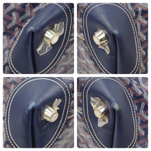 画像をギャラリービューアに読み込む, GOYARD ゴヤール モノグラム ボストンバッグ ブルー レザー ロゴ 旅行バッグ 鞄 CSSR1220GOYHOL 中古 46497