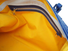 画像をギャラリービューアに読み込む, GOYARD ゴヤール モノグラム ボストンバッグ ブルー レザー ロゴ 旅行バッグ 鞄 CSSR1220GOYHOL 中古 46497