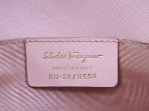 Salvatore Ferragamo サルヴァトーレフェラガモ ヴァラ チェーンショルダー ピンク 中古 46515