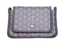 画像をギャラリービューアに読み込む, 新品同様 GOYARD ゴヤール Plumet プリュメ ショルダーバッグ 斜めがけポシェット ストラップ無し PVC レザー グレー 中古 46537
