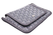 画像をギャラリービューアに読み込む, 新品同様 GOYARD ゴヤール Plumet プリュメ ショルダーバッグ 斜めがけポシェット ストラップ無し PVC レザー グレー 中古 46537
