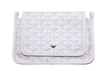画像をギャラリービューアに読み込む, 新品同様 GOYARD ゴヤール Plumet プリュメ ショルダーバッグ 斜めがけポシェット ストラップ無し PVC レザー ホワイト 中古 46539