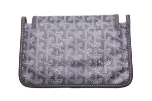 新品同様 GOYARD ゴヤール Plumet プリュメ ショルダーバッグ 斜めがけポシェット ストラップ無し PVC レザー グレー 中古  46541 – Casanova Vintage