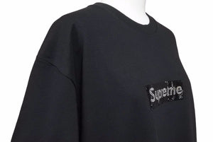 Supreme シュプリーム Swarovski スワロフスキー Box Logo ボックスロゴ Tee Black Tシャツ 半袖 ブラック M 新品同様 中古 46546